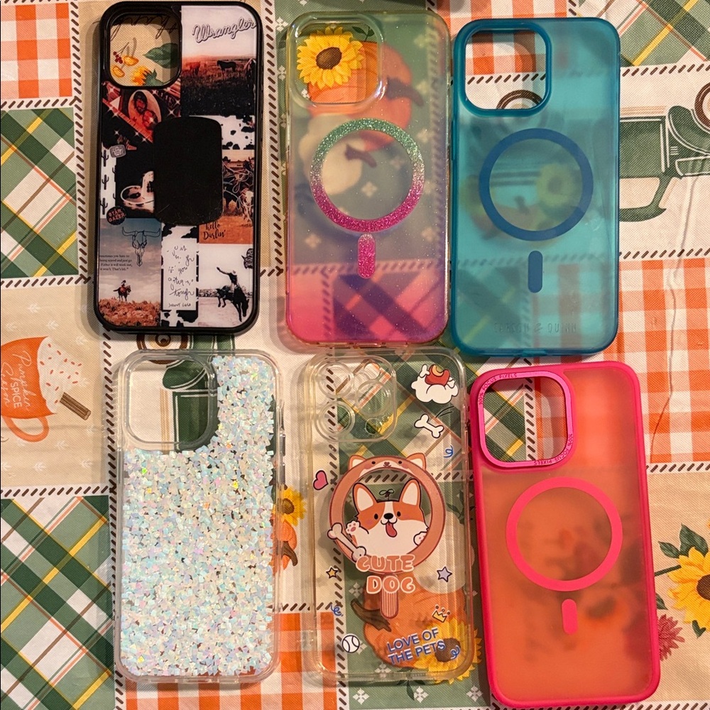 Colorful Phone Case Set for IPhone 15 Pro Max